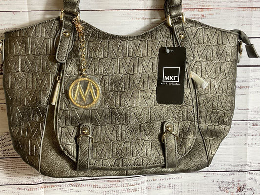 NWT MIA K. COLLECTION Women's Embossed Logo Vegan Leather Shoulder Bag