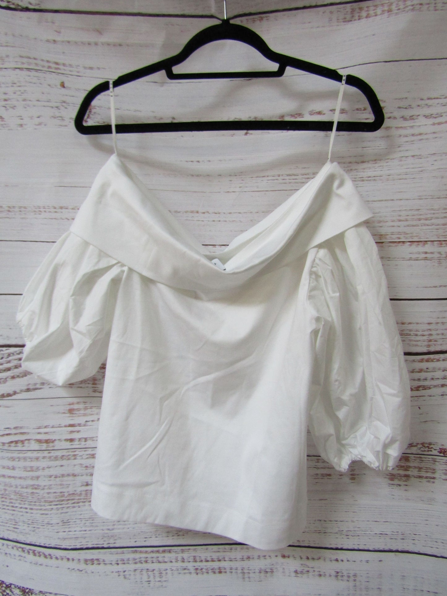 Tanya Taylor Georgia Women's Off Shoulder White Blouse Size XS