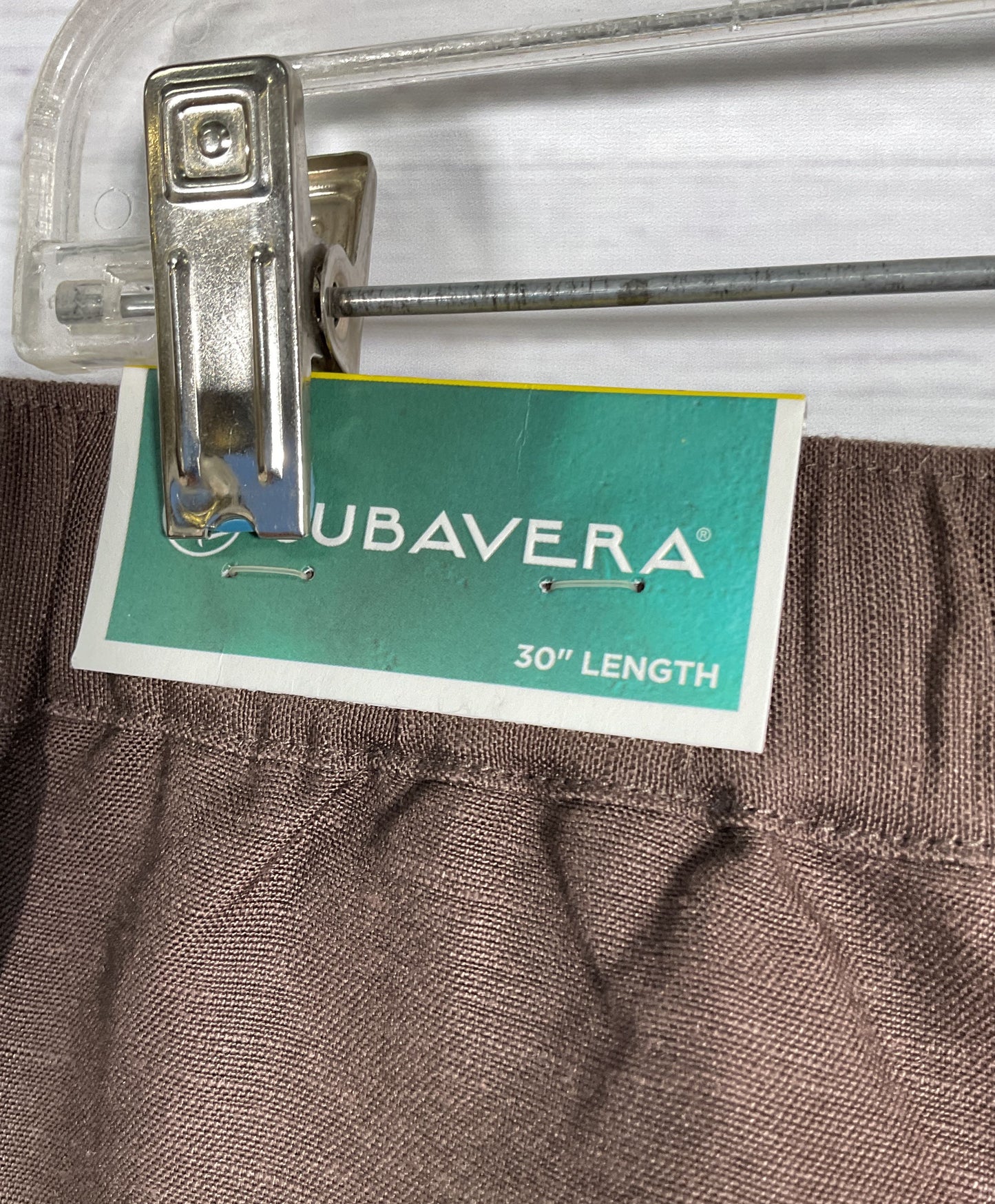 Cubavera Men's Brown Drawstring Linen Blend Pants Size M