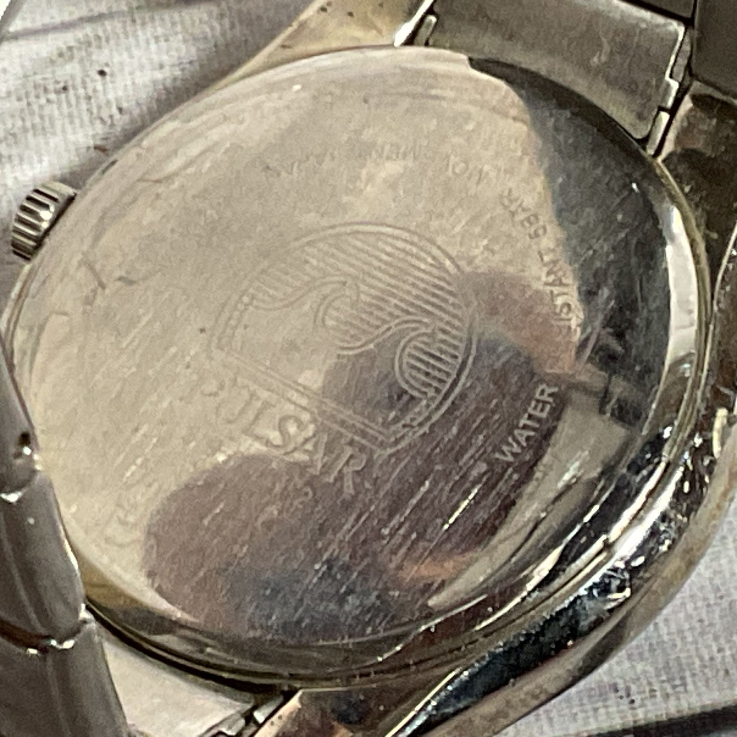 PULSAR VX42-X336 Men’s Stainless Steel Black Dial Analog Date Watch