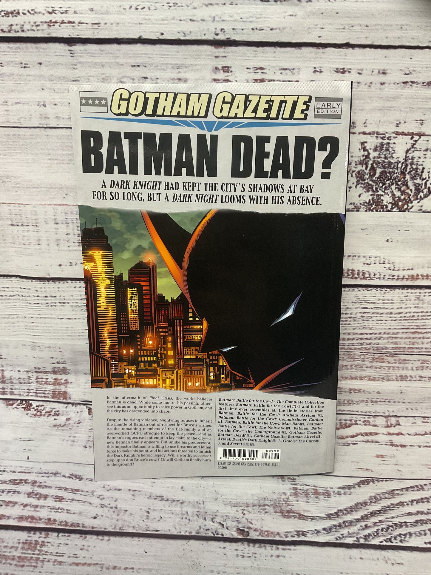 DC Comics Batman: Battle For The Cowl The Complete Collection By Tony Daniel