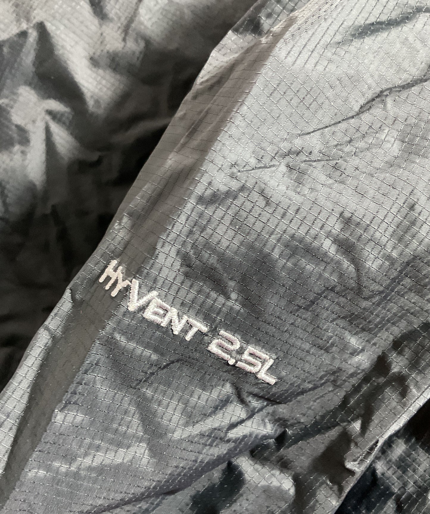 THE NORTH FACE Men's Hyvent 2.5L Hooded Black Windbreaker- SZ XL