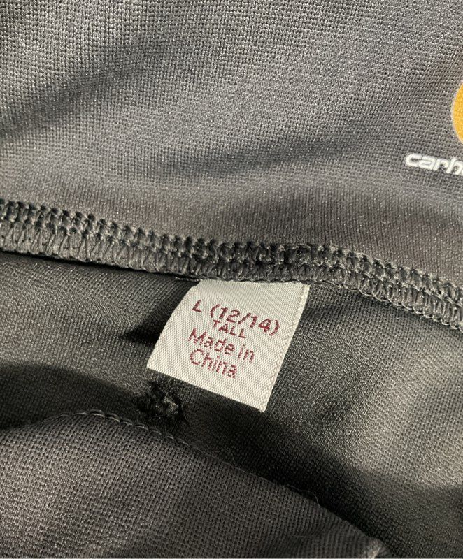 CARHARTT Force Leggings Women's L 12/14 Tall Black Fitted Utility Yoga Pants