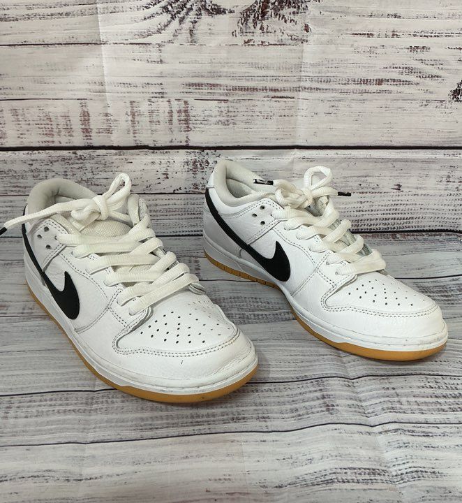 Men's Nike SB Dunk Low "White Gum" White Sneaker Size 8.5