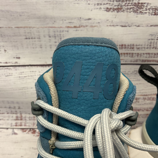 P448 Viking High Top Blue Suede High Top Sneaker Boot Women Size 6.5