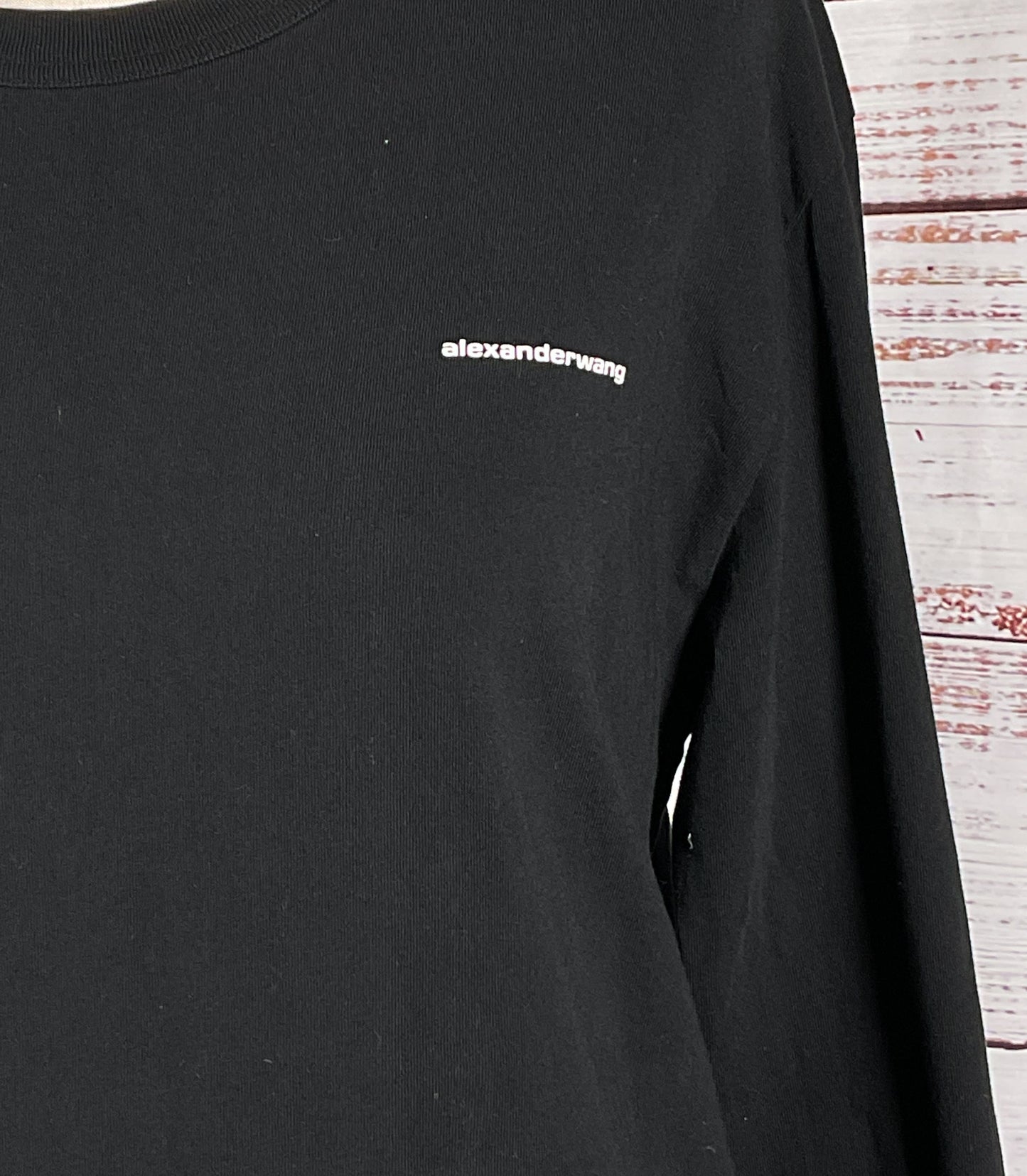 Alexander Wang Unisex Long Sleeve Shirt Black