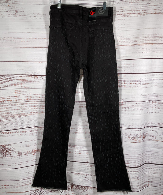 Gala Men's Distressed Jeans Black 32