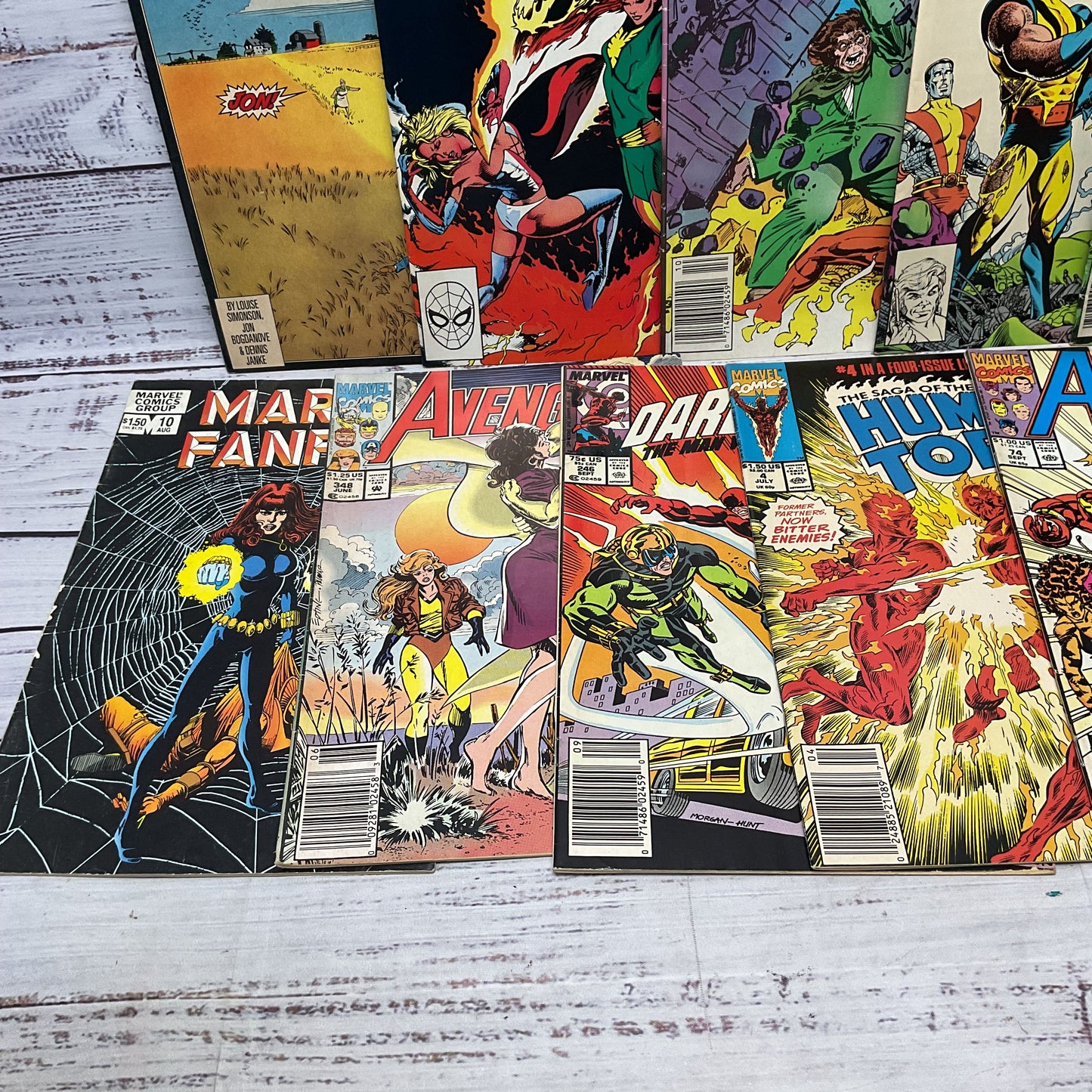 Vintage Marvel DC Comics Mixed Lot Of 11 Comic Books