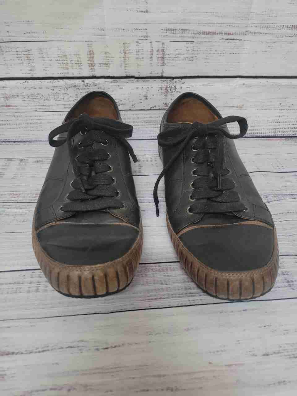 Men's Cole Haan Noah Cap Toe Black Leather Sneaker Size 11