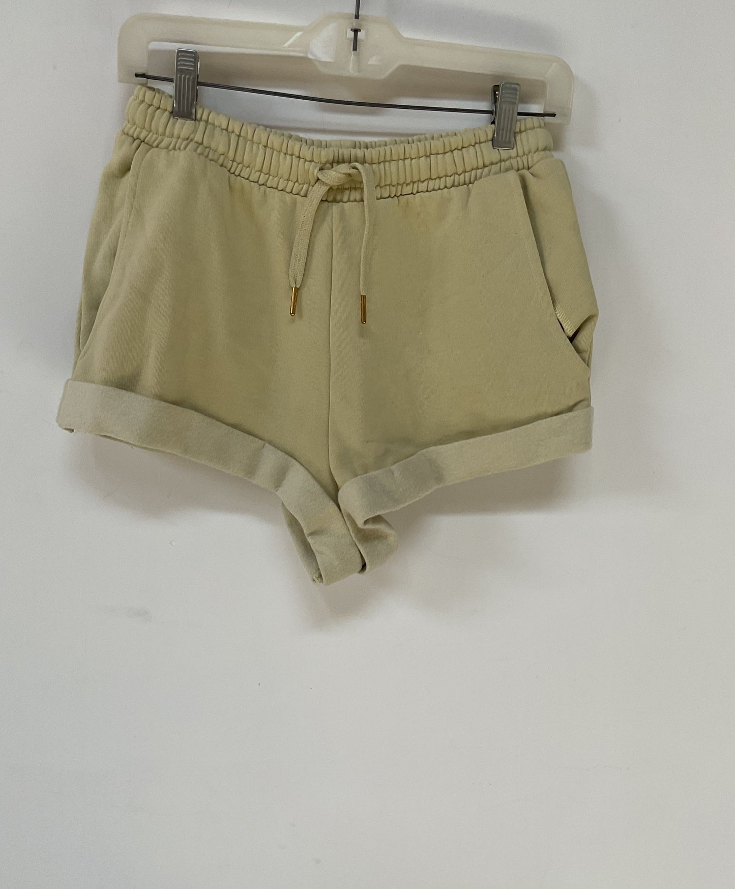NWT Women's We Wore What Green Pull on Sweat Shorts Size S/P
