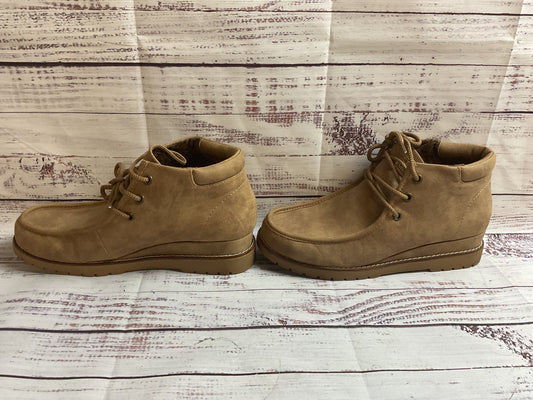 Bobs by Skechers Brown Booties Shoes Women 8