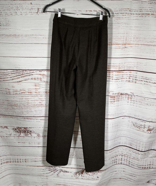 Women's Armani Collezioni Brown Wool Pants Size 2