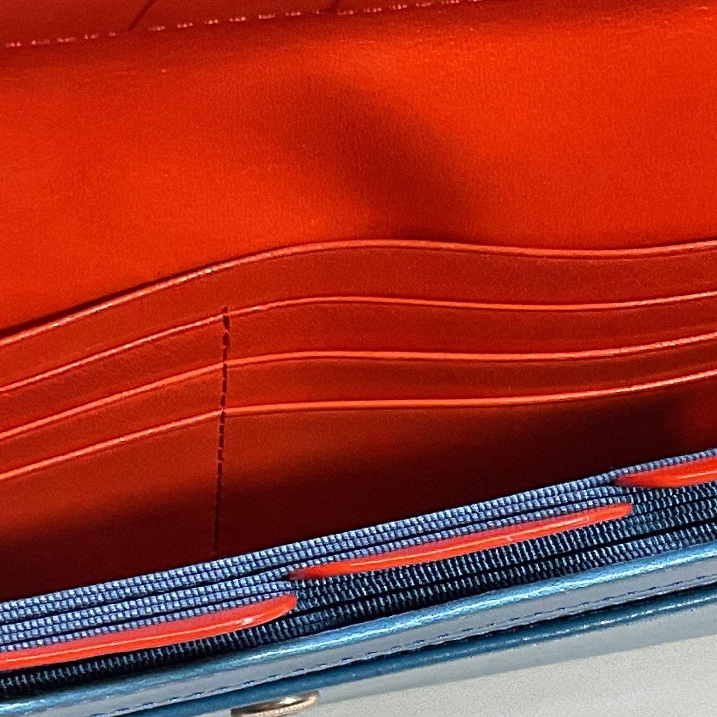 NWB ABAS Blue/Orange Receipt Credit Card Wallet