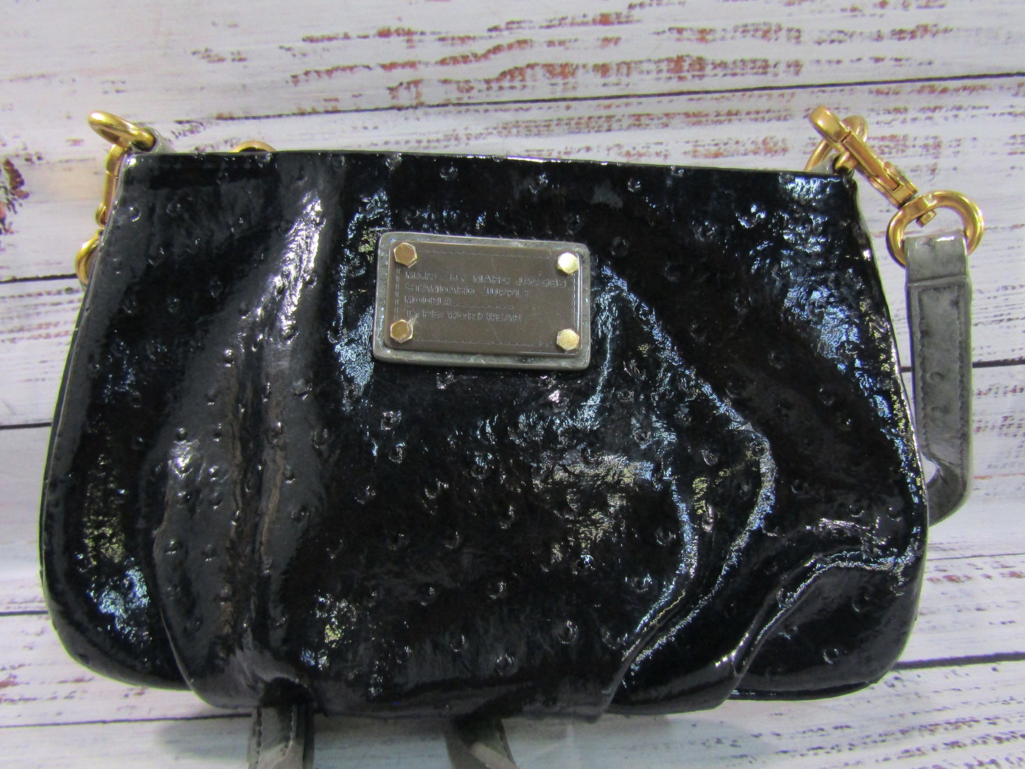 Marc by Marc Jacobs Women's Faux Ostrich Embossed Crossbody Bag