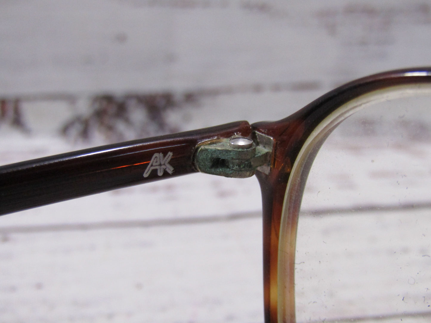 Vintage Revue Oversized Brown Havana Eyeglasses Frame Made in Italy