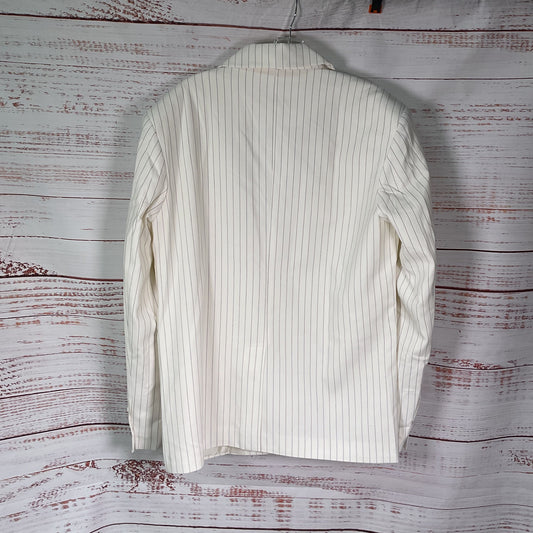 Salt Murphy White Pin Stripe Oversized Large Blazer Jacket - Size 36 New 1/2