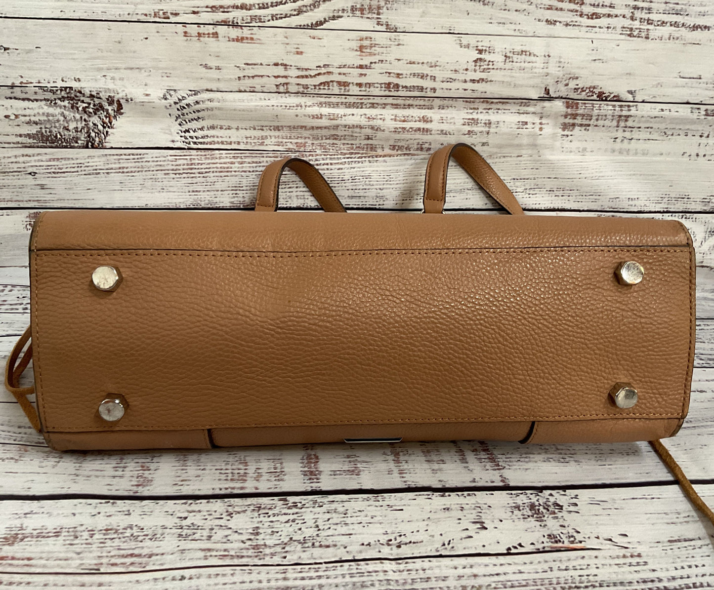 Rebecca Minkoff Regan Always One Side Women's Brown Leather Tote Shoulder Bag