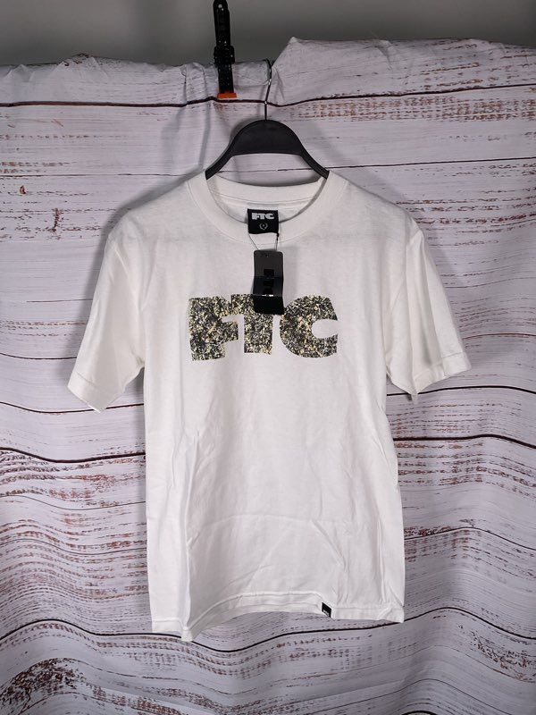 FTC Skateshop OG Logo Tree Camouflage T Shirt White Size S Made in USA