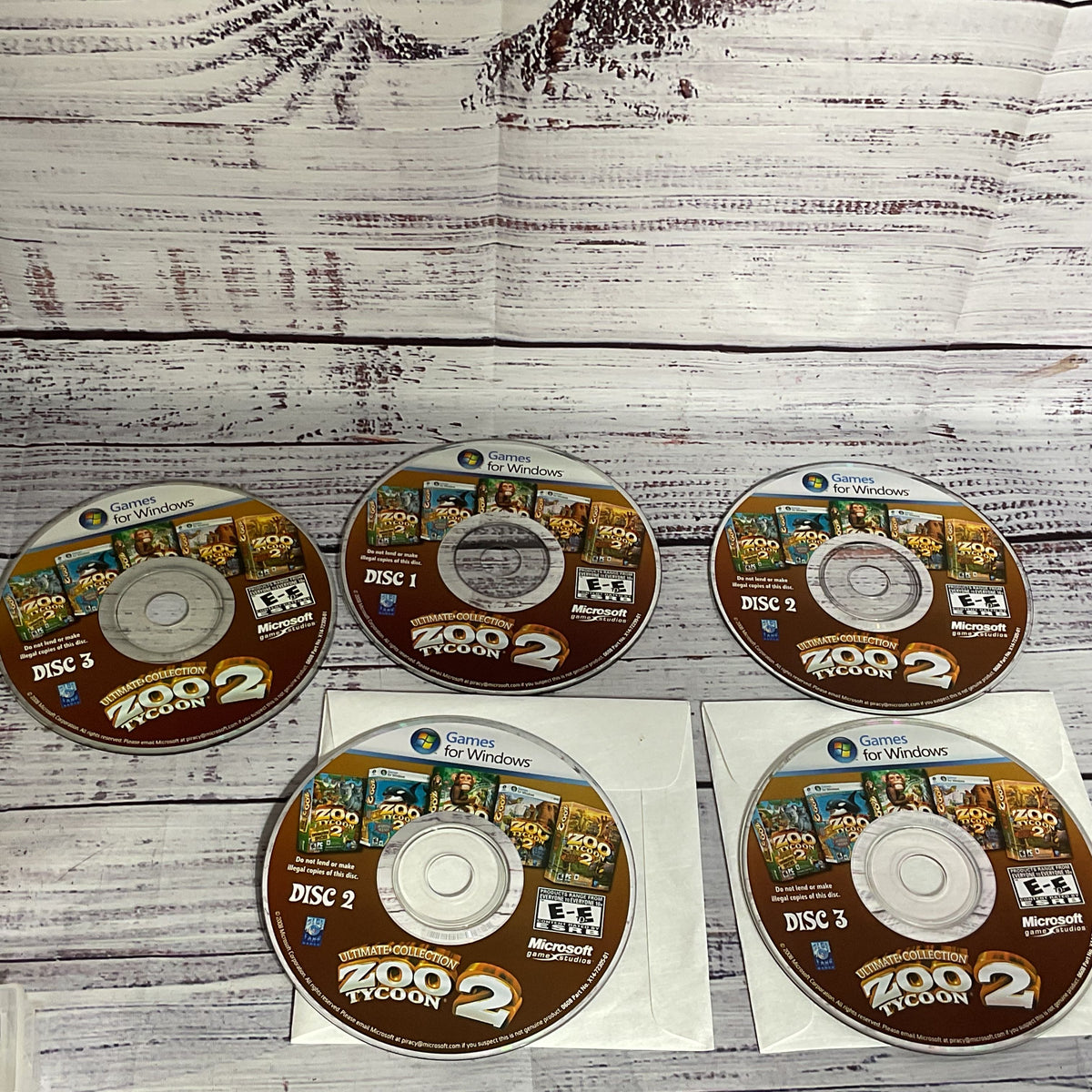 MICROSOFT Game Studios Ultimate Collection ZOO TYCOON 2 PC Windows Game