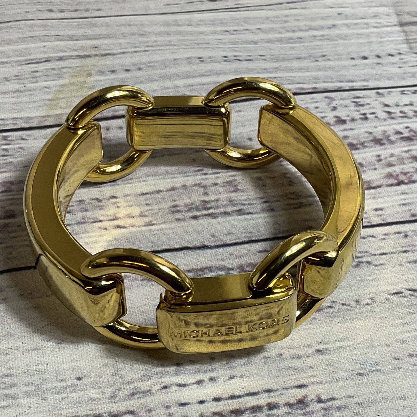 MICHAEL KORS Gold Tone Chunky Link Bracelet