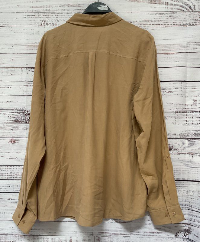 NWT Women's Orvis Beige Blouse Size XL