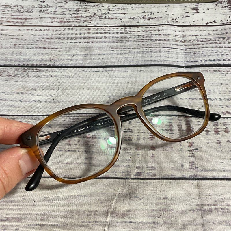 Giorgio Armani AR 7074 Eyeglass 5562 Matte Light Brown Stripe FRAMES ONLY