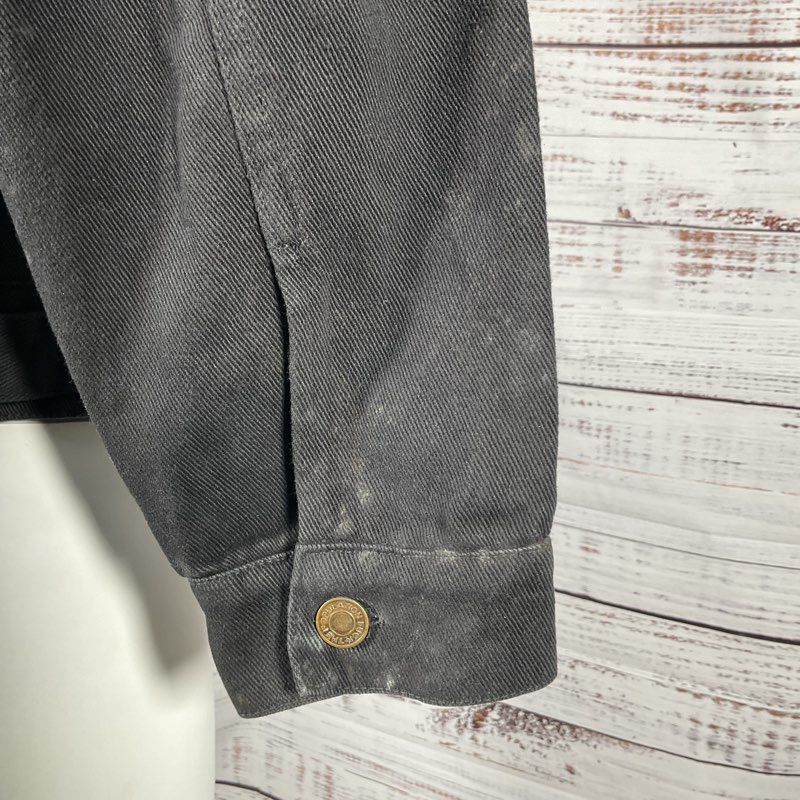 FTP ORANGE LABEL Men's Black "Hell On Earth" Denim Jacket- SZ S