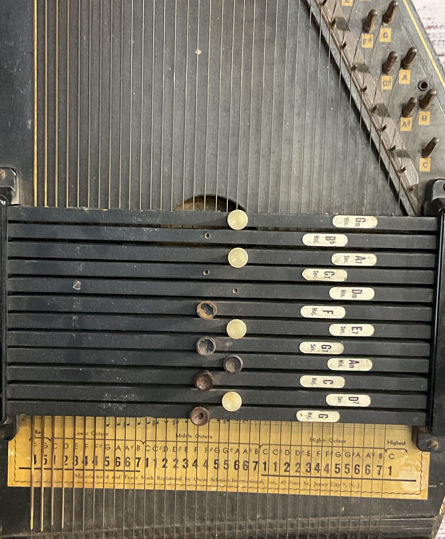 Oscar Schmidt Vintage Autoharp Instrument