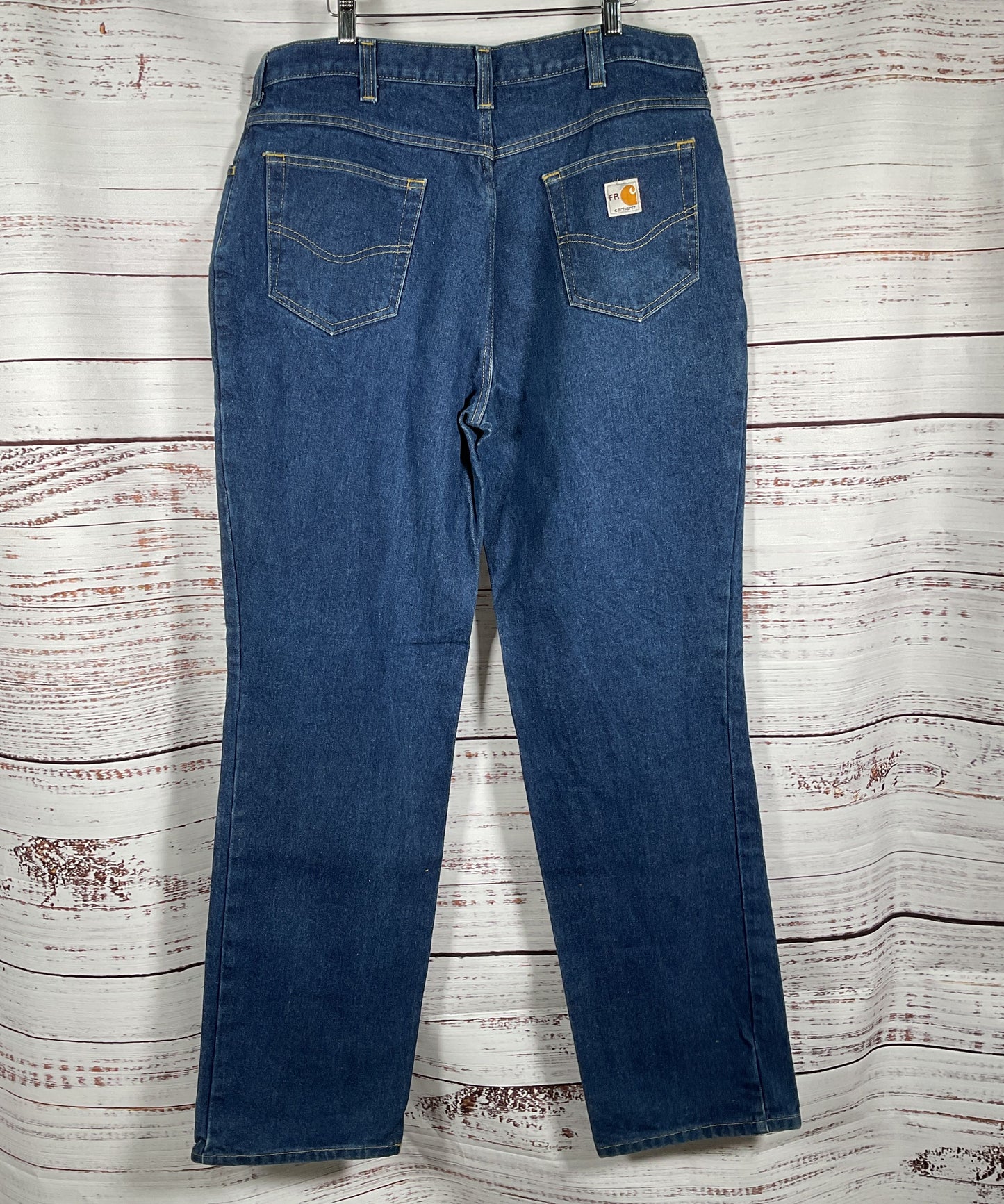 Carhartt Men's Flame Resistant Jeans Blue 36 x 34