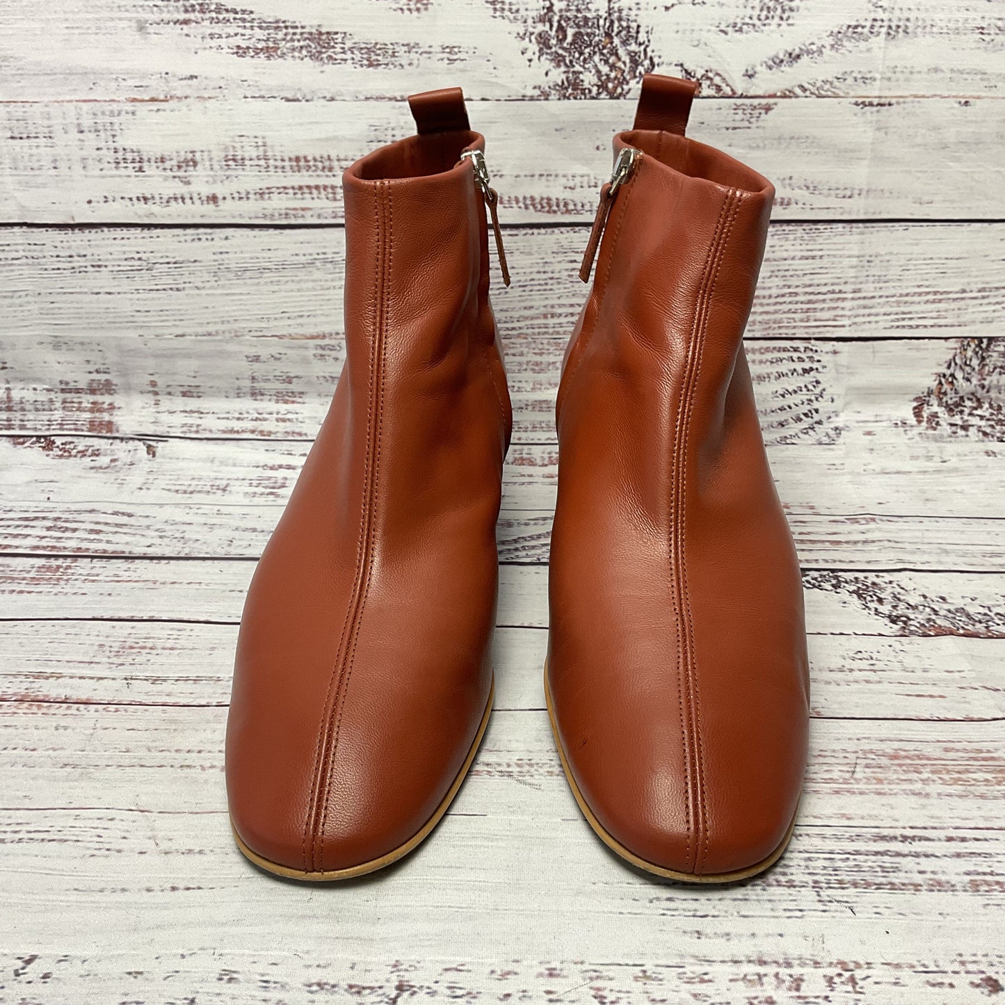 Everlane Day Brown Leather Ankle Boot Women Size 10.5