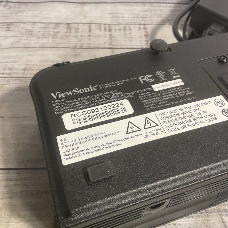 Viewsonic PJD2121 400 Lumens Ultra Portable Black Projector SVGA