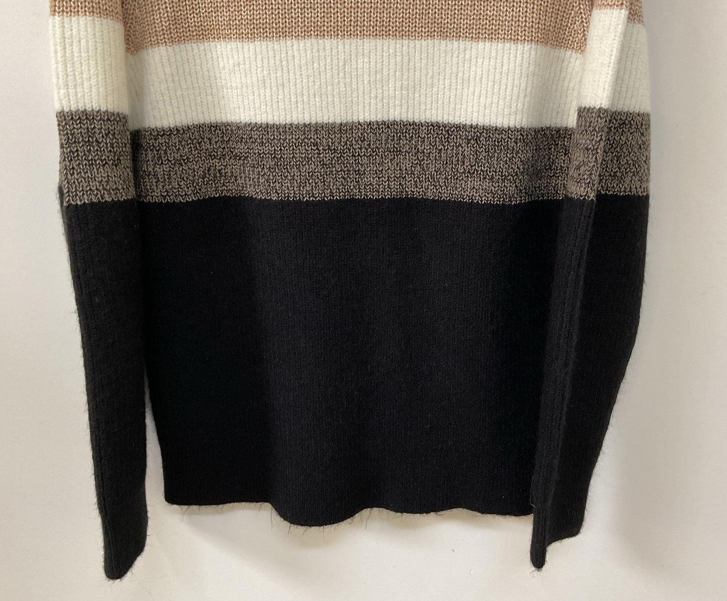 Express Men's Fuzzy Striped Crew Neck Sweater Size M