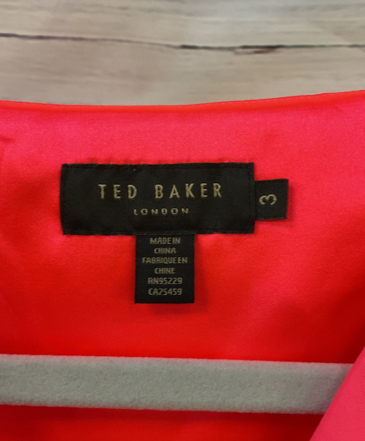Ted Baker Halina Women's Sleeveless Pink Belted Dress Size M