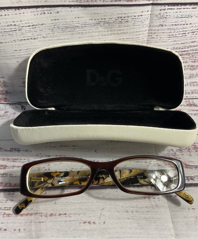 Dolce & Gabbana Eyeglasses DG 3063 861 Brown/Gold Marbled Italy Frames Only