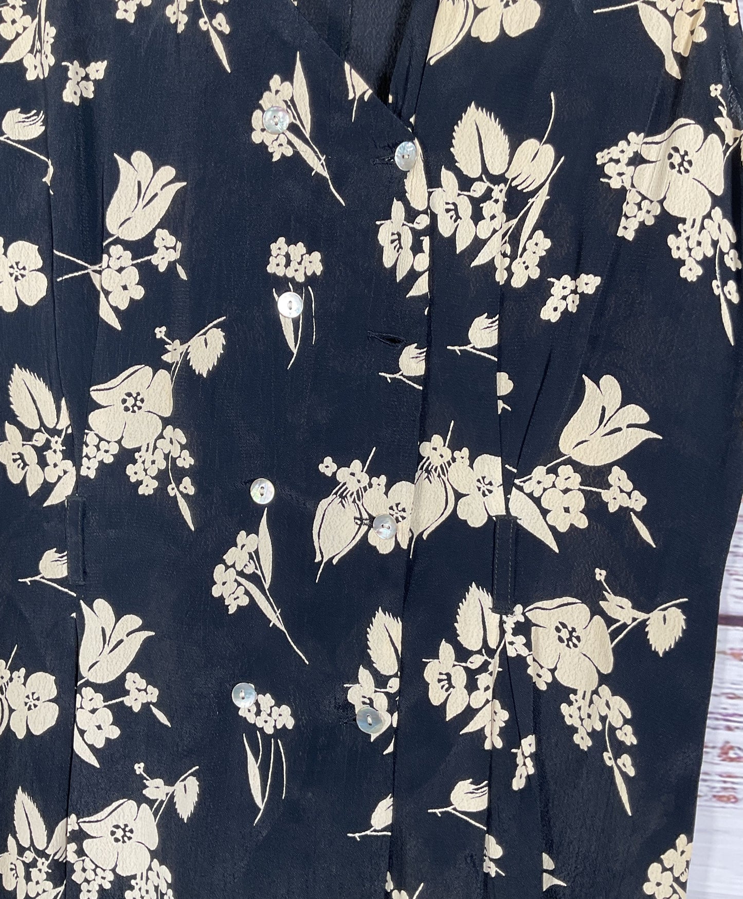 Giorgio Kauten Vintage Floral Print Romper Black S