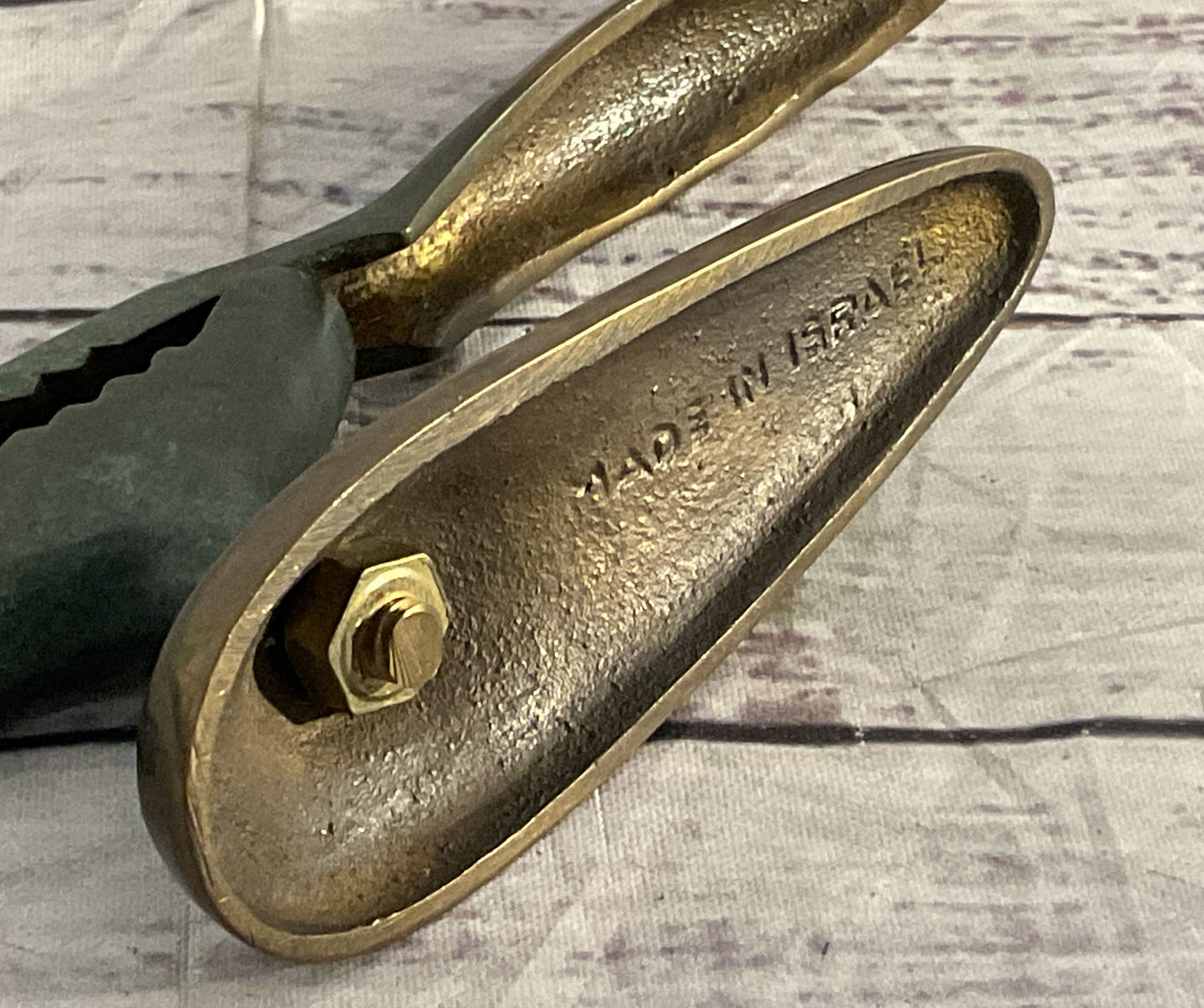 Vintage Table Top Made in Israel Nutcracker Brass