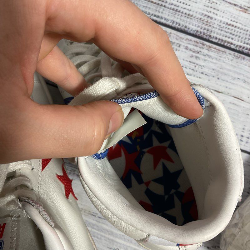 Converse Birth of Flight High Top Leather White/Red/Blue Athletic Shoe Men's 6.5