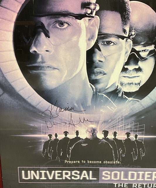 Universal Soldier The Return Signed Kiana Tom Framed Poster