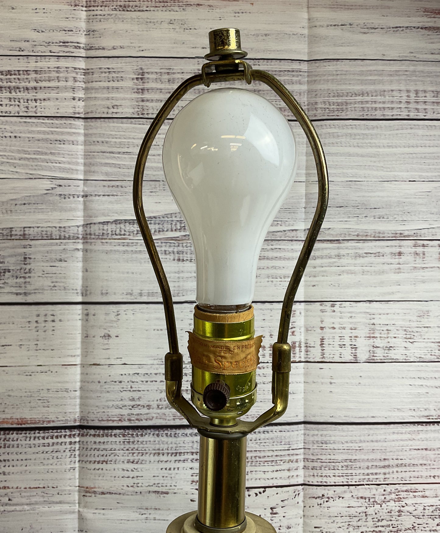 Vintage Custom for Hali-Specht's Lamp On Lucite Acrylic Base