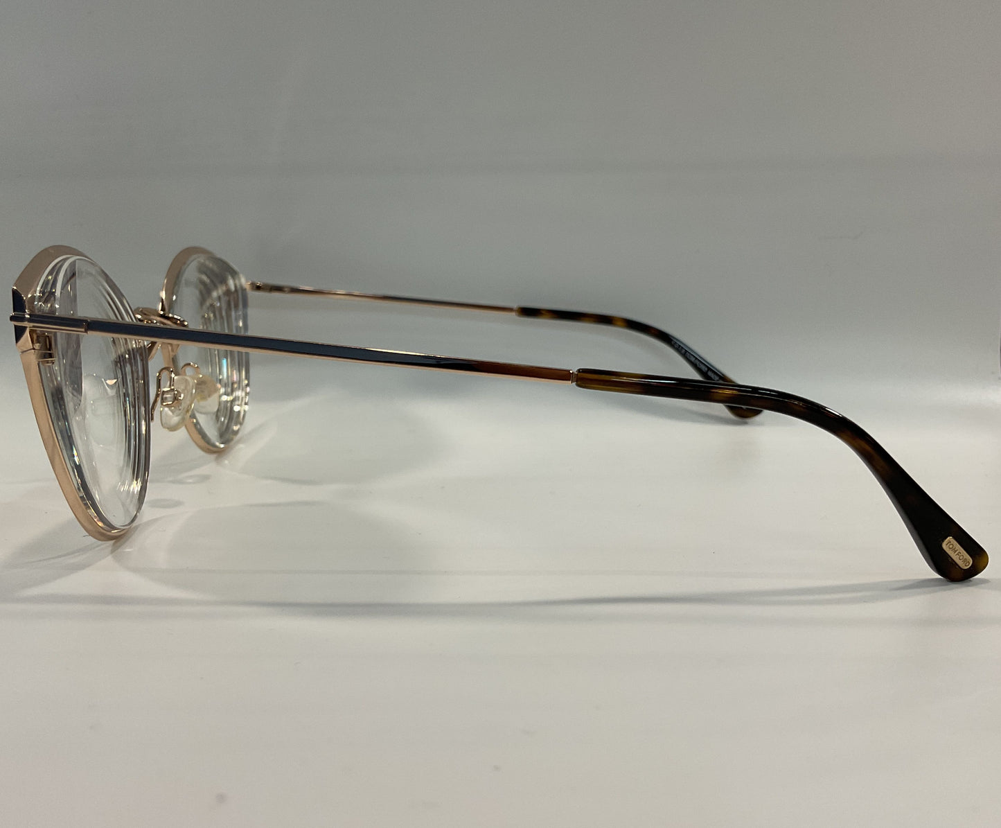 Tom Ford TF5573-B Women's Gold Cat Eye Eyeglasses Frame Made in Italy