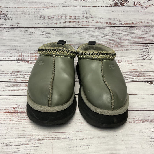 Ugg Tazz Green Seaweed Platform Slipper Women Size 6