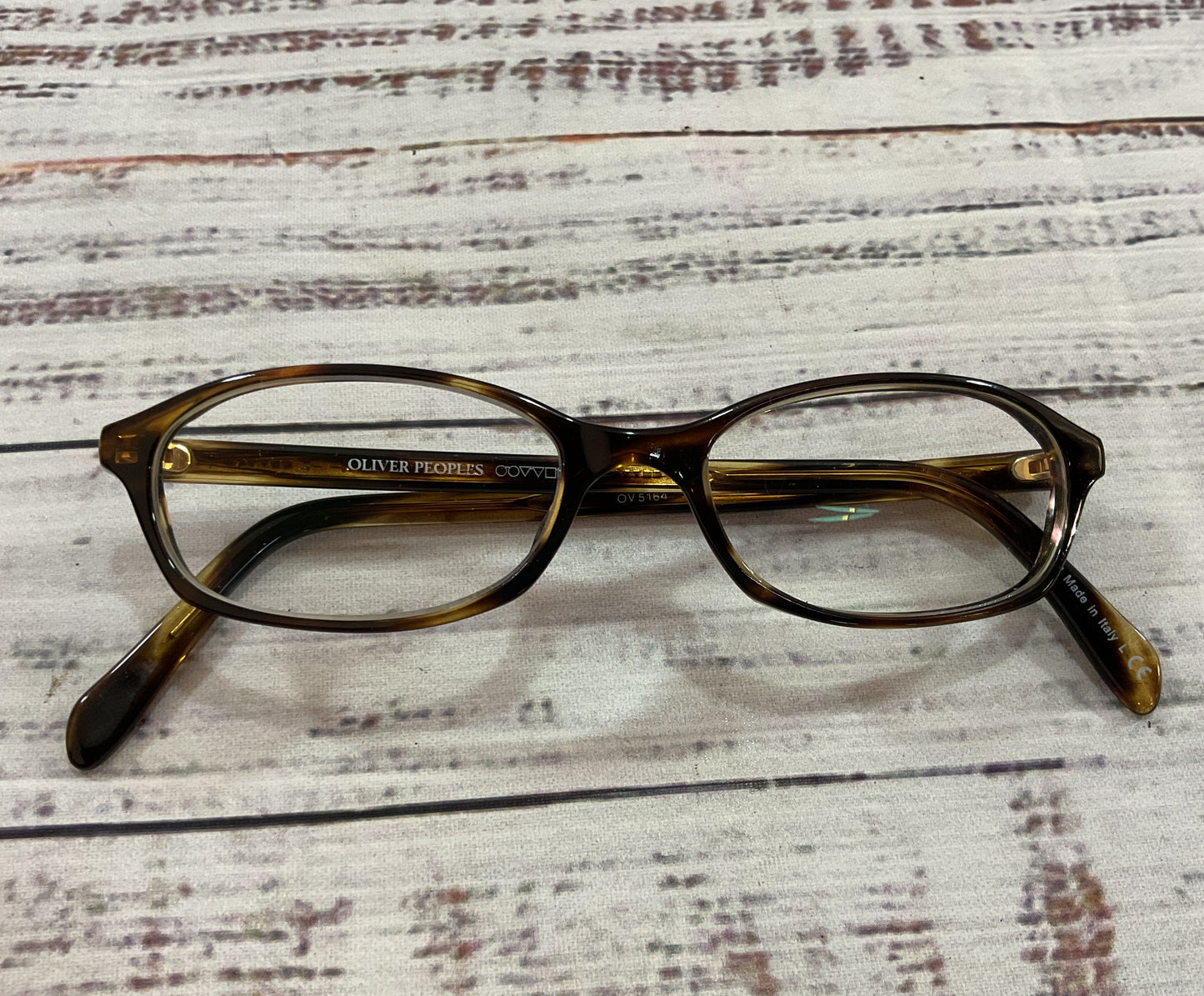 Oliver Peoples Alix Women's Brown Havana Eyeglasses Hand Made in Italy OV5164