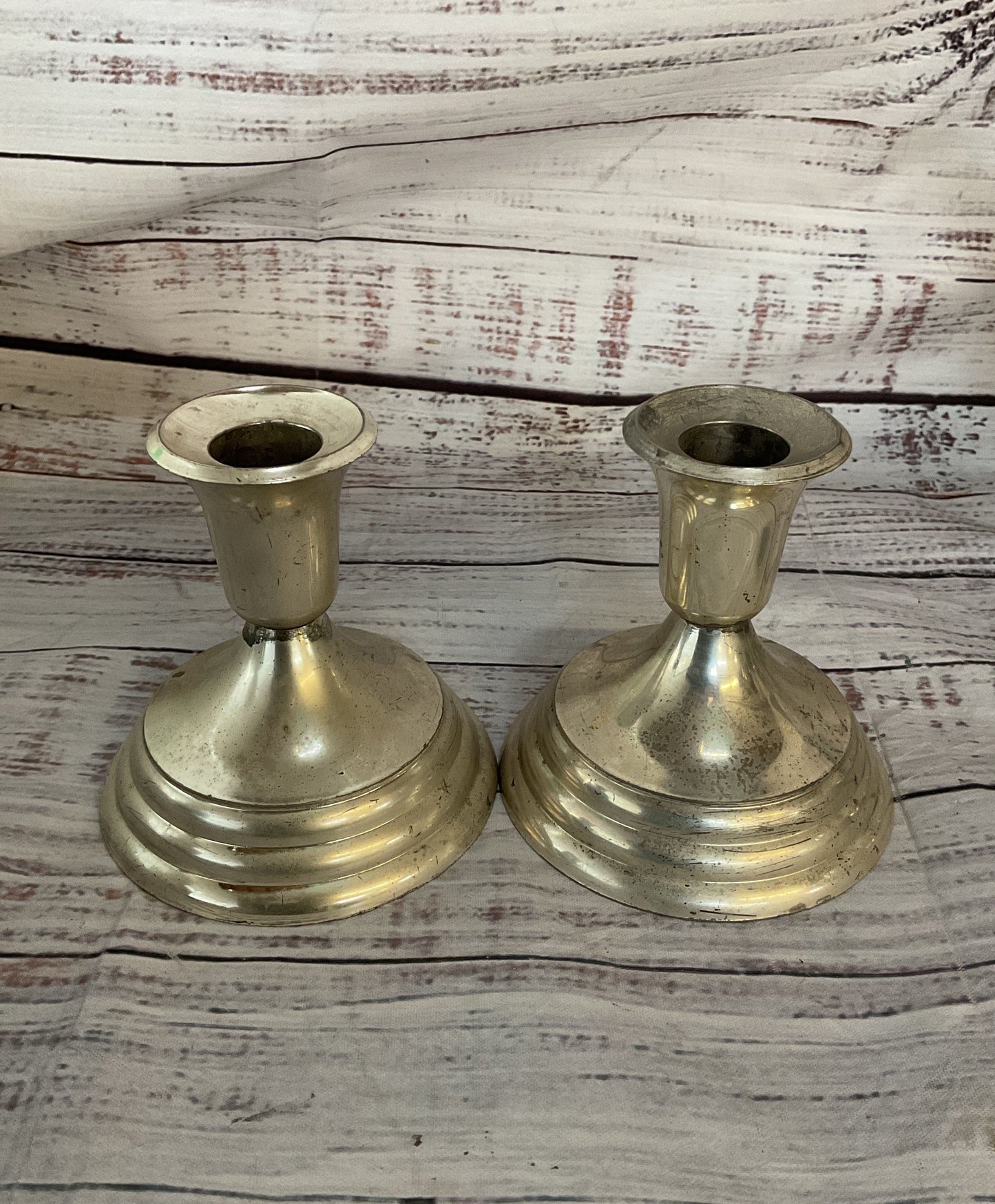 F.B. Rogers Japan Set of 2 Candlesticks Silverplate
