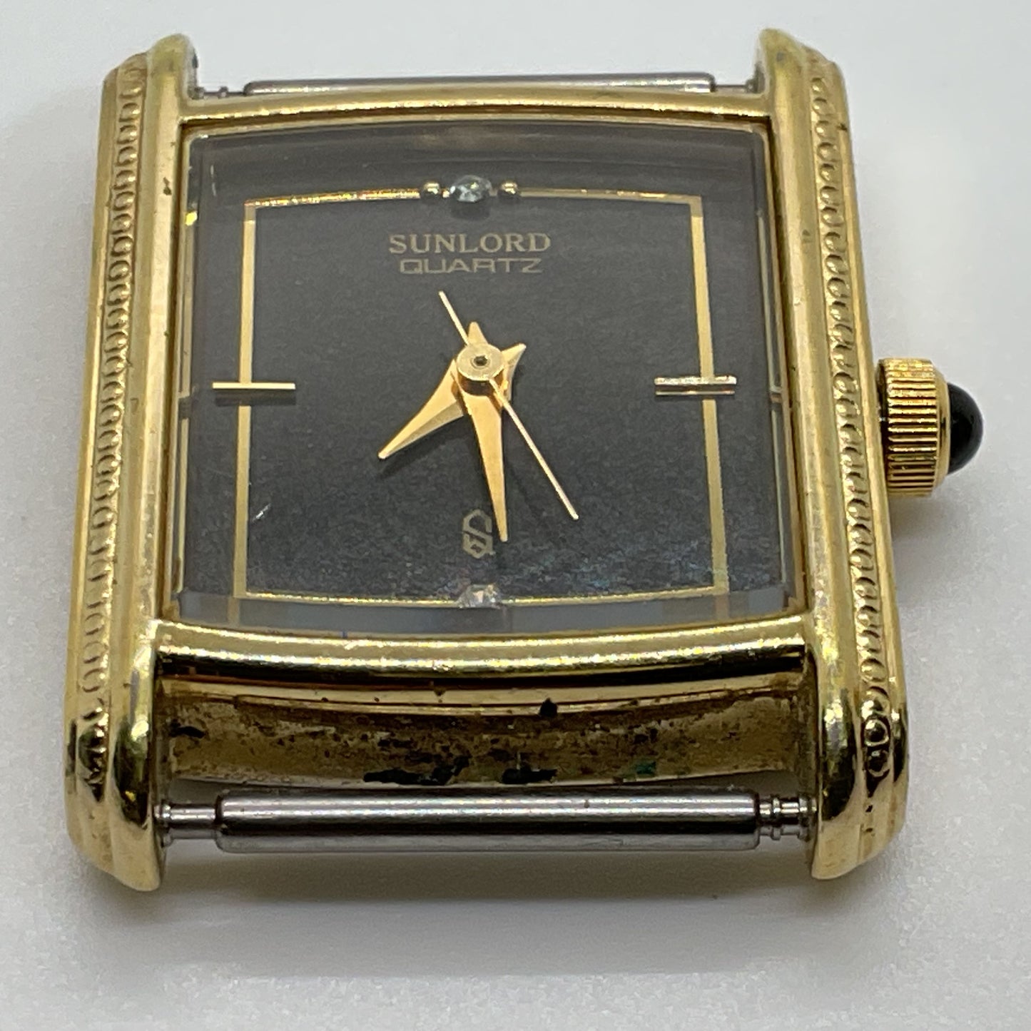 SANFORD Quartz LP1710 Gold Plated Watch Case- NO BAND