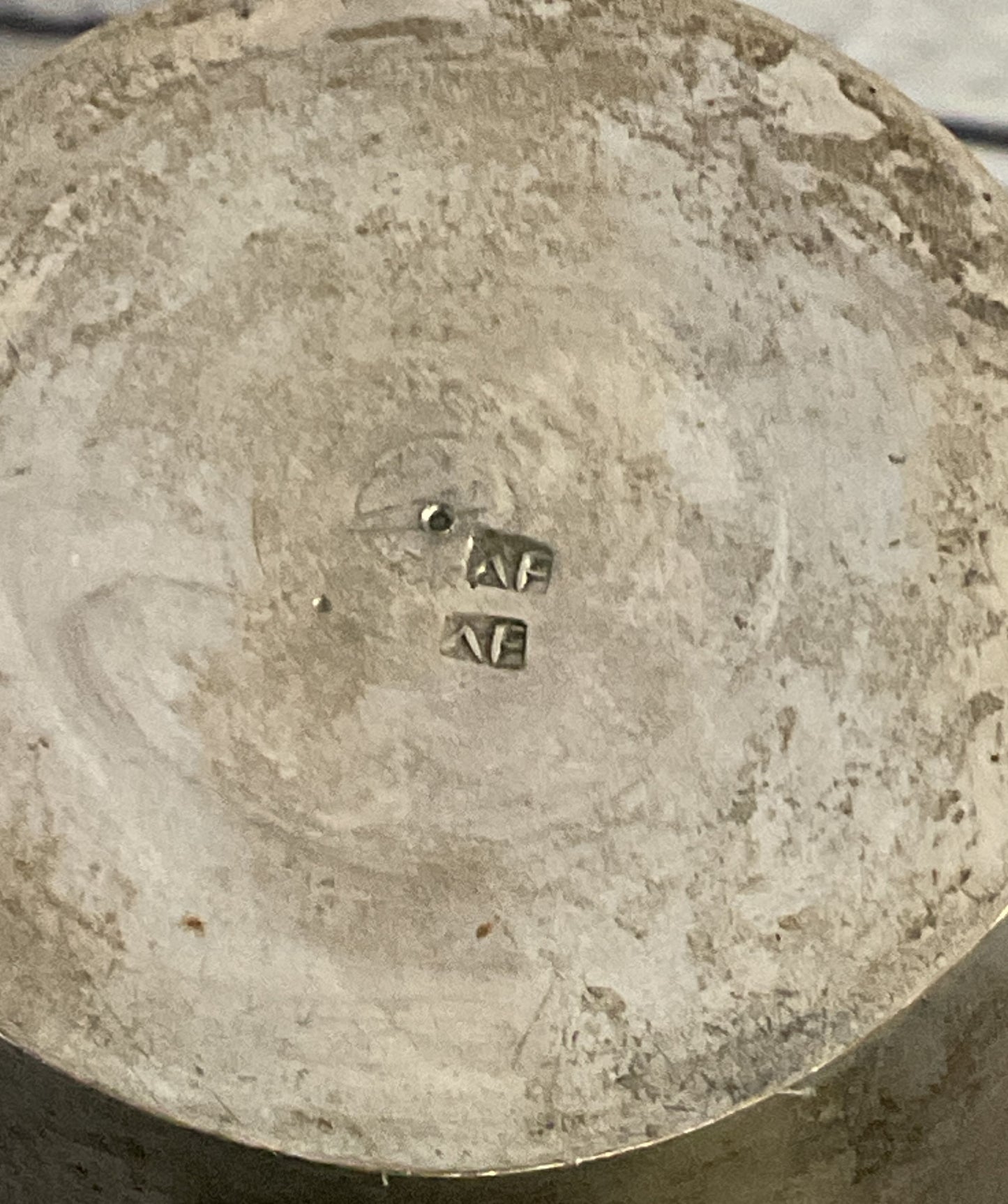 Vintage Etched Floral Cocktail Shaker & Cups Bar Set Tin