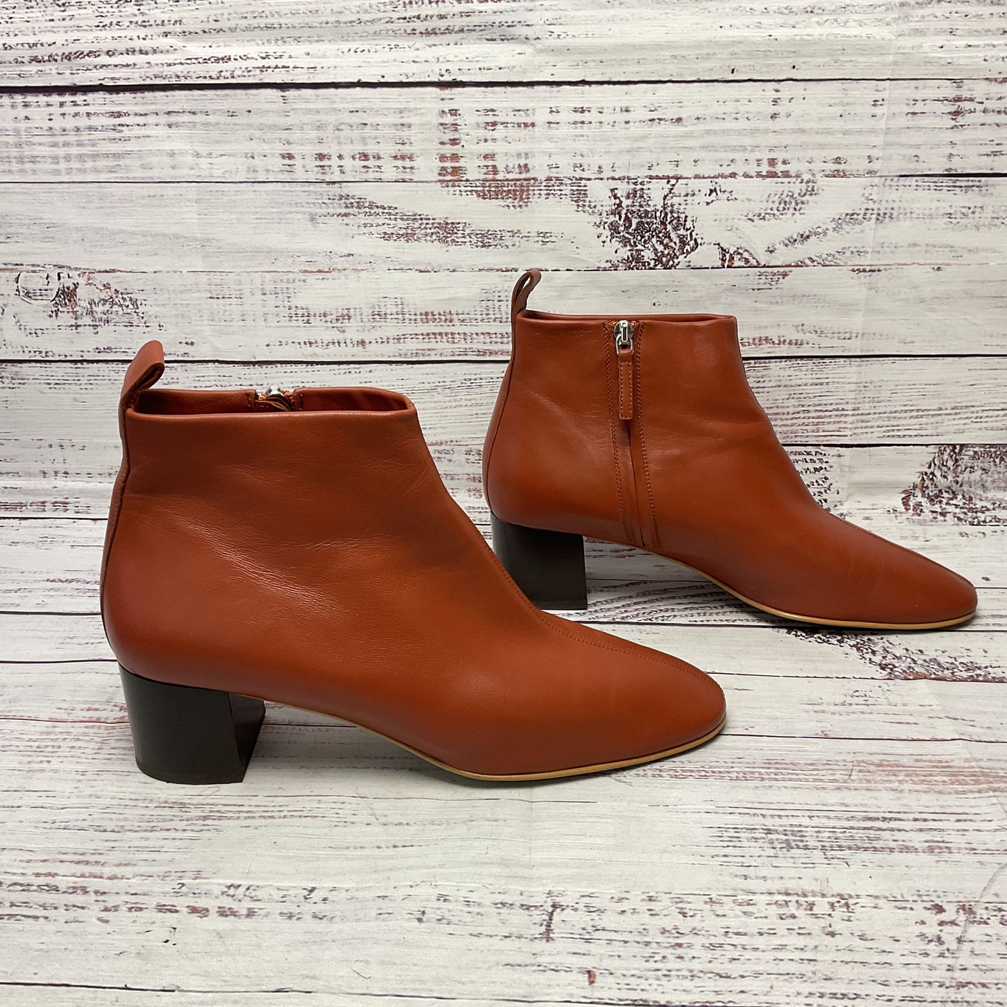Everlane Day Brown Leather Ankle Boot Women Size 10.5