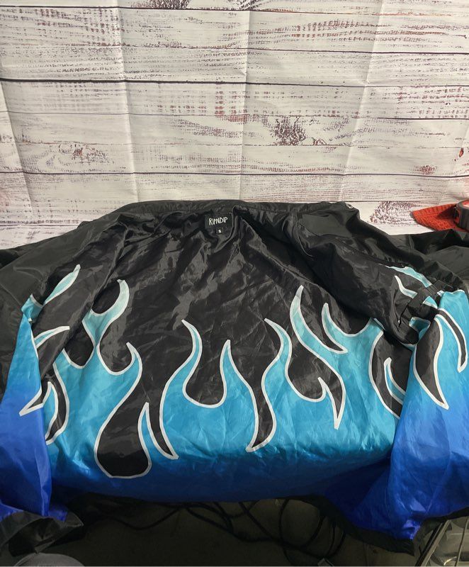 Ripndip Jacket Men's Black Devil Windbreaker Lightweight Back Graphic Size S