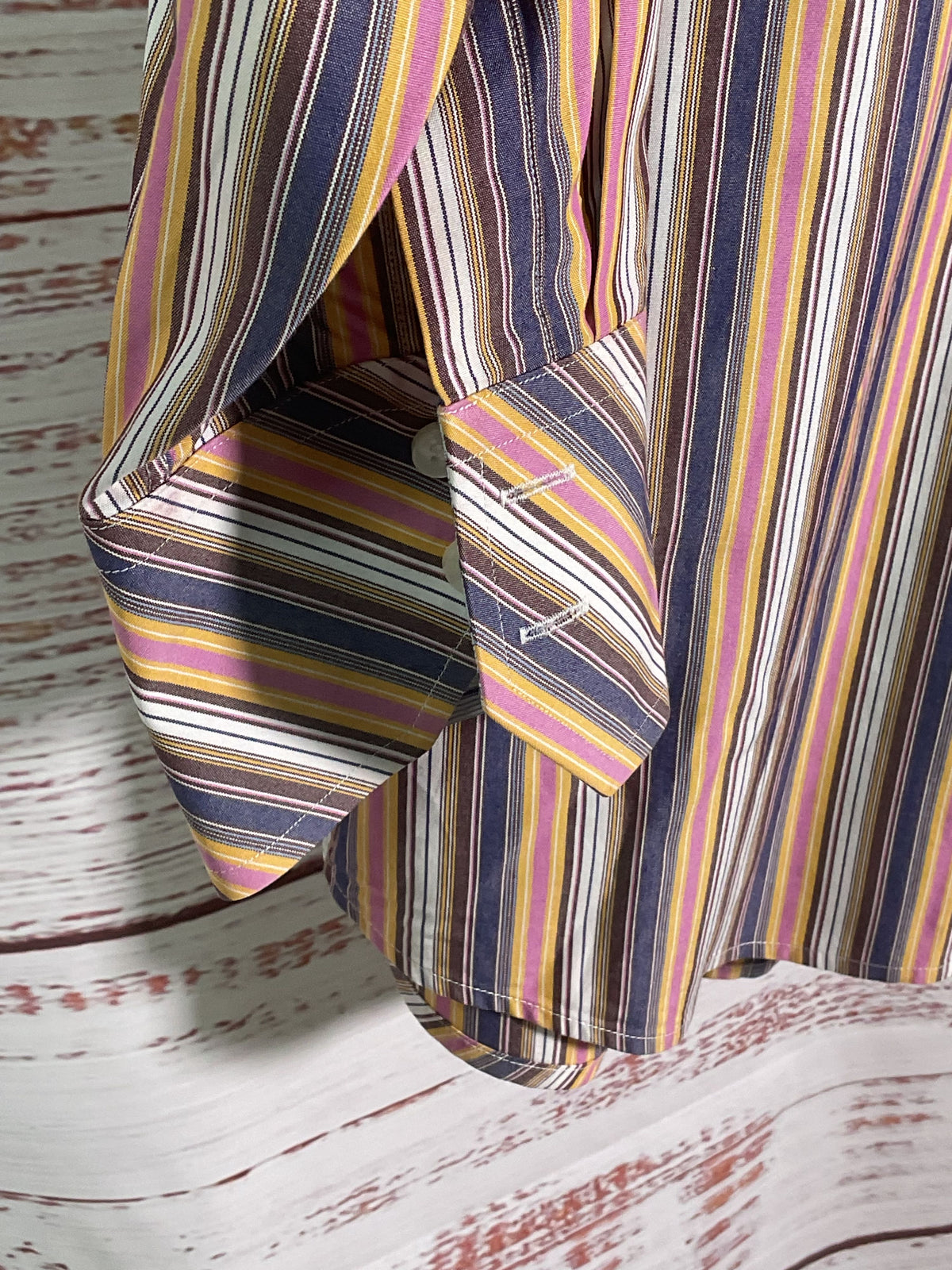 Ted Baker Multicolor Striped Button Up Shirt - Size 16-32/33