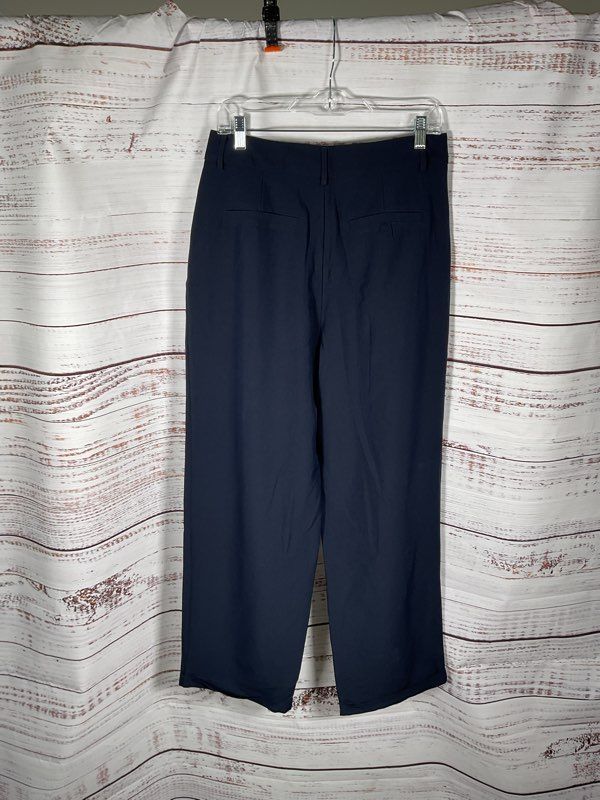 NEW Commense Women's Blue Wide-Leg Trouser Pants Size L