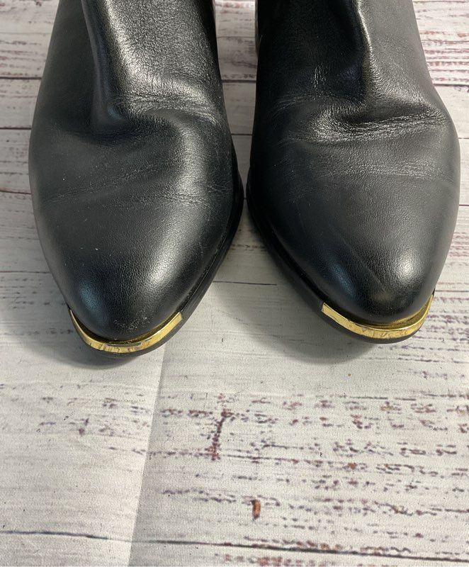 Cole Haan Grand Ambition Holland Black Embossed Leather Booties Size 10 B